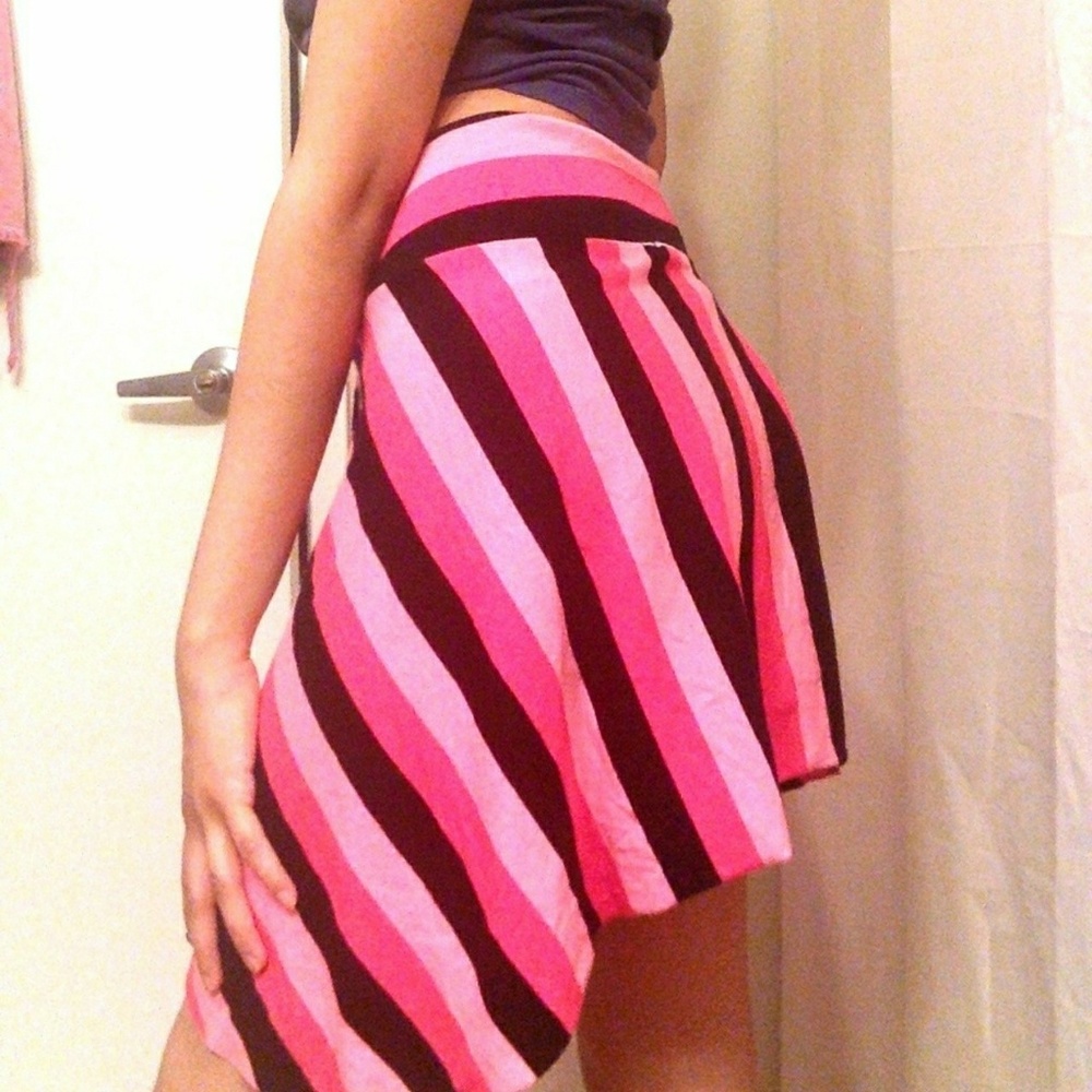 Vintage Pink Striped Skirt